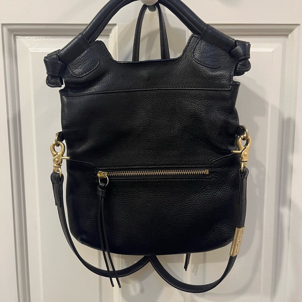 Foley and Corinna Black Leather Crossbody Bag - Picture 3 of 7